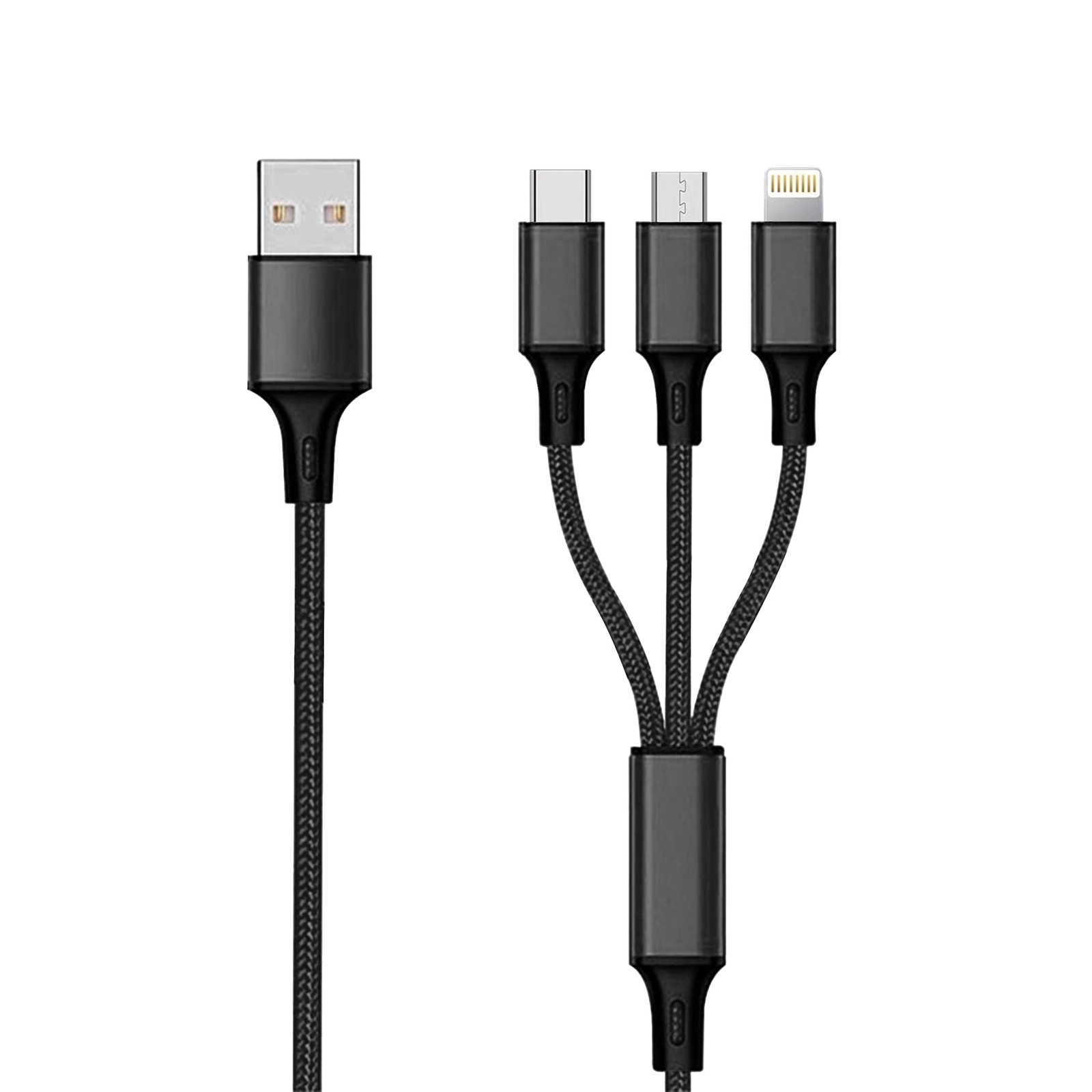 2GO 3 in 1 USB Ladekabel - schwarz - 300cm 4690₽