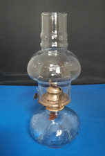 Vintage Bobble Hobnail Glas Öl / Paraffin Lampe