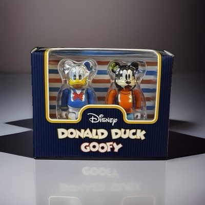 BE@RBRICK DONALD DUCK & GOOFY 2PCS SET Figure Bearbrick Medicom Toy New Box
