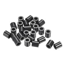 ABS Round Spacer Washer ID 4.2mm OD 7mm L 8mm for M4 Screws, Black, 100Pcs