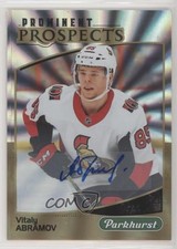 2019-20 Parkhurst Prominent Prospects Gold Vitalii Abramov Vitaly #PP-9 Auto s3e