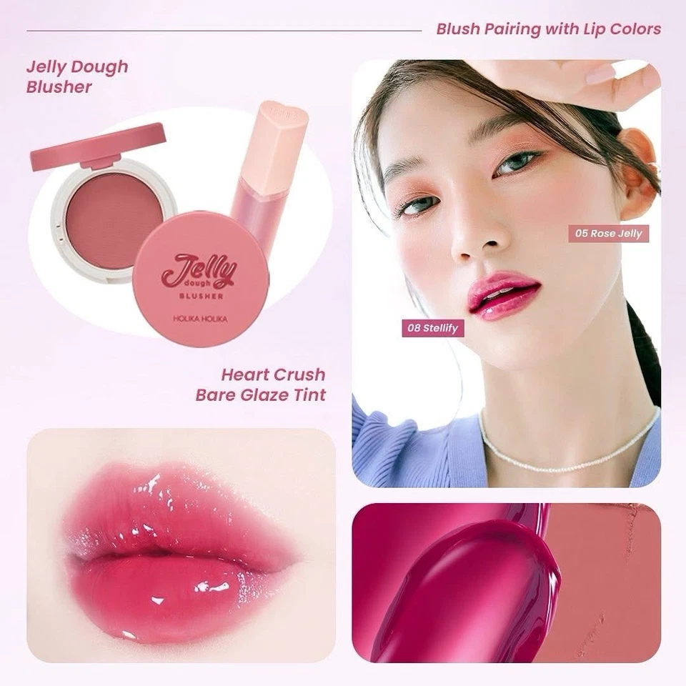 Colorete de masa Holika Jelly 05 gelatina de rosas Foto 2 de 3