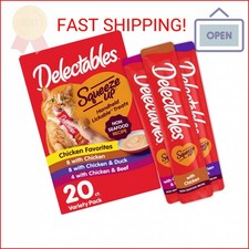 Delectables Squeeze Up Non-Seafood Variety Pack Lickable Cat Treat, 20 Count Pa