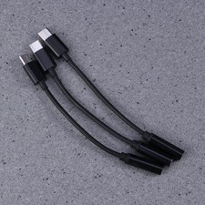 3 Pcs Headphone Adapters Earphones Wired Usb Converter Type to 3.5mm