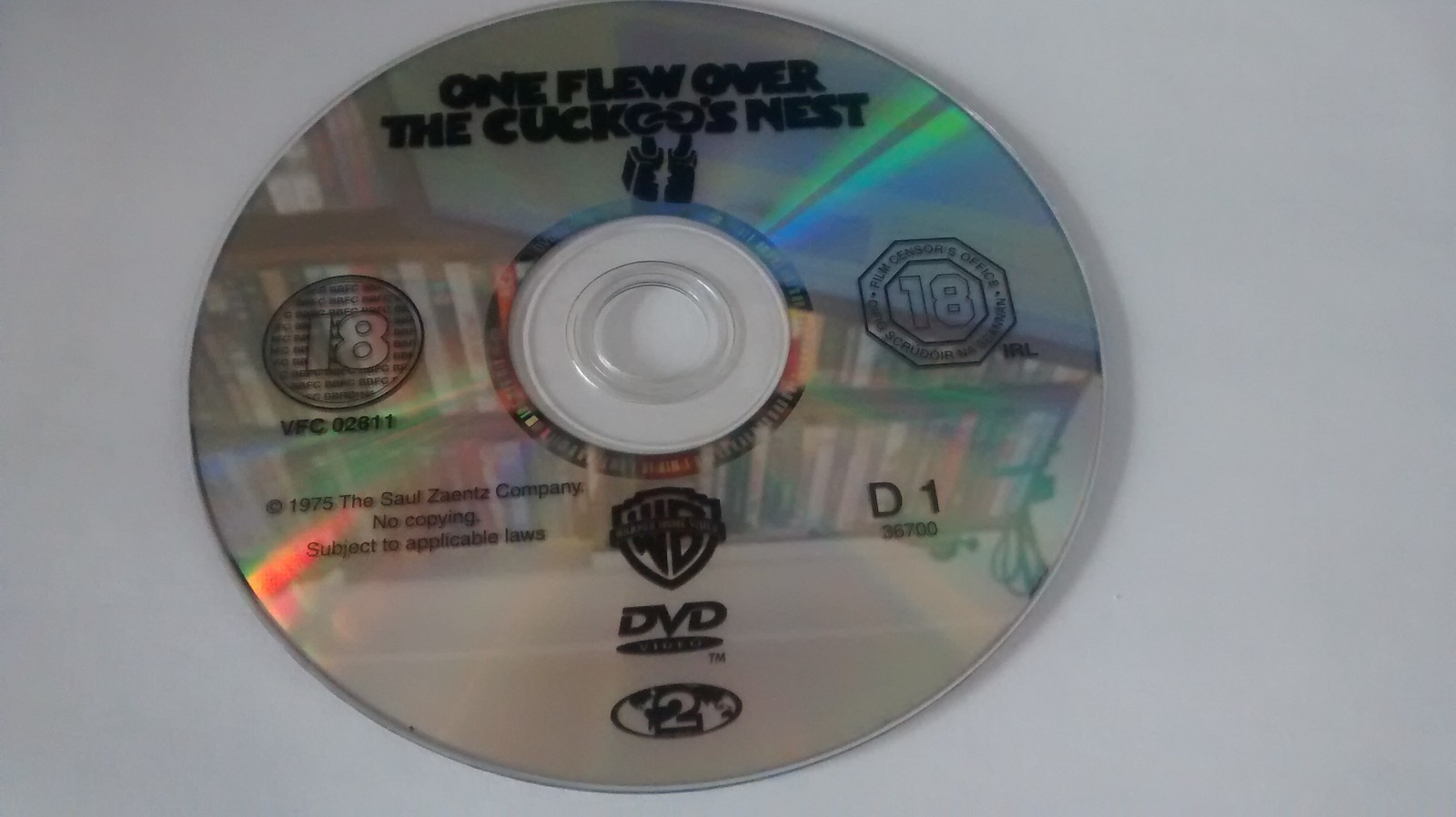 One Flew Over The Cuckoo's Nest DVD Drama (1999) Jack Nicholson - DVD ONLY!!!!!!