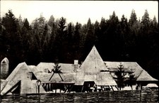 RPPC Restaurant Sura Dacilor Poiana Brasov Romania vintage postcard d657