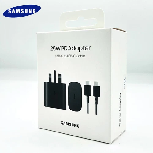 Samsung Galaxy Official 25W Super Fast Charger 2.0 with USB-C to C Data Cable UK