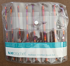 New - 8 pc. We Crochet Radiant Crochet Hook Set 3.5mm - 6.5mm