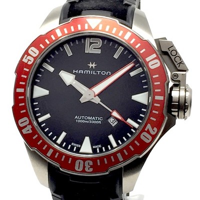 Hamilton (revisioned & almost new) 46mm Khaki Navy Frogman Titanium H77805335