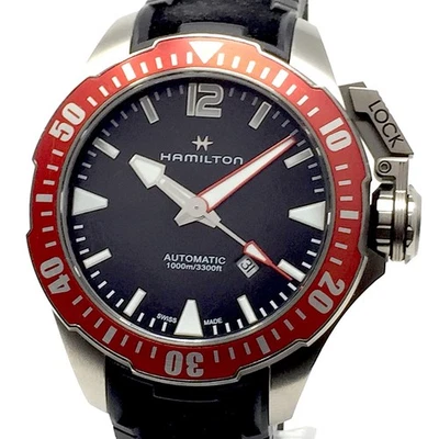 Hamilton (revisioned & almost new) 46mm Khaki Navy Frogman Titanium H77805335 - Bild 1 von 4