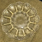 Vtg Anchor Hocking 10" Presence Glass 12-Section Deviled Egg Plate-Beautiful!