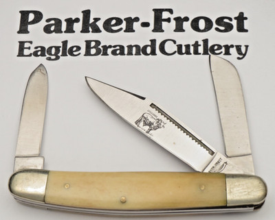稀少【神フェード】【野村訓市氏着用 】80s MichiganChoreCoat Vintage PARKER FROST Seki Japan Made BRAHMA Three Blade Stock
