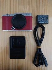 FUJIFILM X-A1 Mirrorless Camera Red Excellent Condition Battery Charger Included
