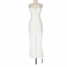 Reformation Canice Ivory Lace Midi Dress Size US 6 Bridal Wedding Shower