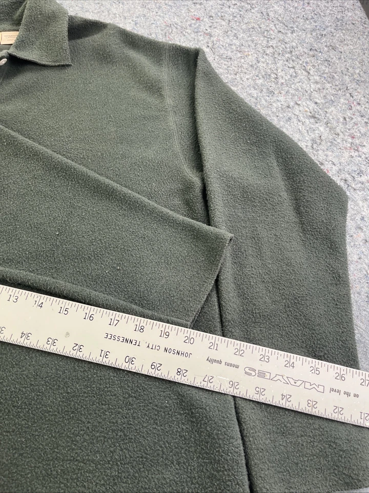 Suéter polar Woolrich vintage para mujer grande verde 1/4 abotonable Foto 4 de 4