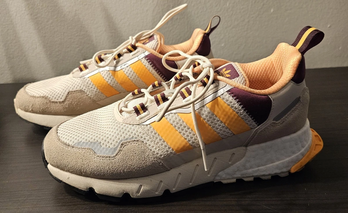Adidas ZX 1K Boost Wonder White Solar Gold W for sale | eBay