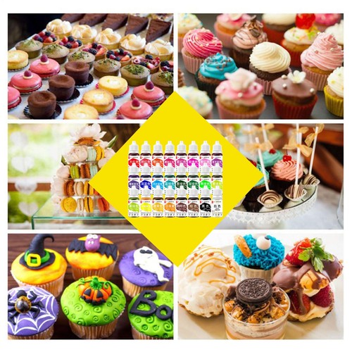25 Colors Food-grade Liquid Baking Compound Colorant Practical Food Coloring - Bild 10 von 11