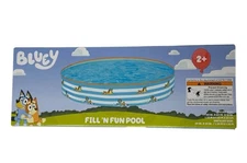 Bluey Fill ‘N Fun Pool 60" x 10" Bestway Inflatable Kiddie Pool Backyard Summer