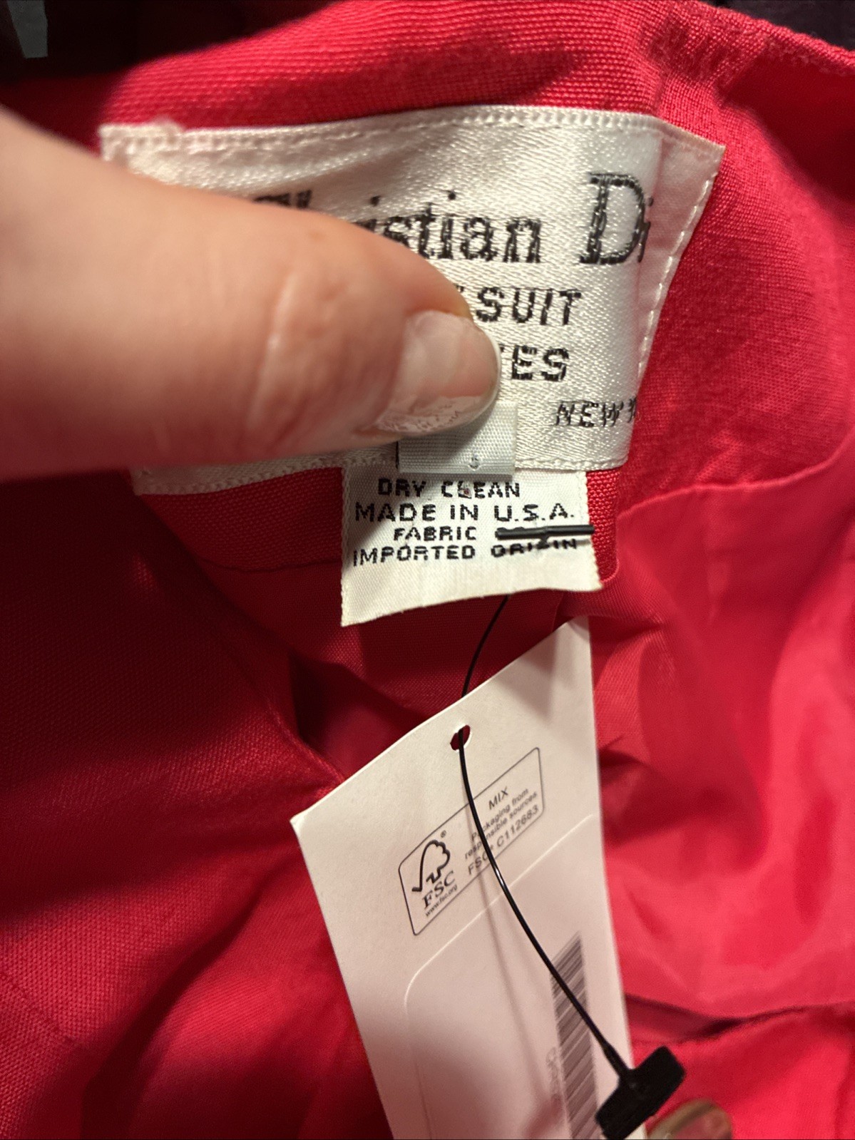 Christian Dior Authentic Solid Pink Long Sleeve B… - image 6