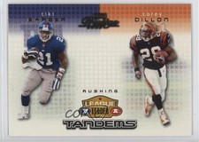 2002 Playoff Prestige League Leader Tandems Tiki Barber Corey Dillon #LL12 4f9
