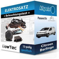 FüR Citroen Berlingo 04.2008-10.2011 Towtec E-Satz 13Polig Fahrzeugspezifisch