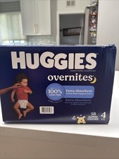 Overnites Extra Absorbente Dispers Size 4 Baby Diapers