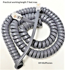 5-Pack Lot Avaya 4600 5600 Series Phone Handset Cord 4610SW 5621 Slate-Blue 12Ft