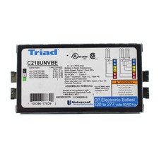 UNIVERSAL C218UNVBE COMPACT FLUORESCENT BALLAST, 2-LAMP, 18W CFQ CFL, 120/277V