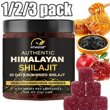 3x Dynamic Vitality Shilajit Gummies Pure 100 Himalayan Organic Resin Natural