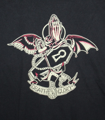 Felon Clothing Co Death Or Glory Graphic T Shirt Black 2XL Biker Tattoo