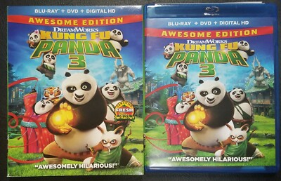 Kung Fu Panda 3 (Blu-ray/DVD, Includes Digital Copy) + Slipcover