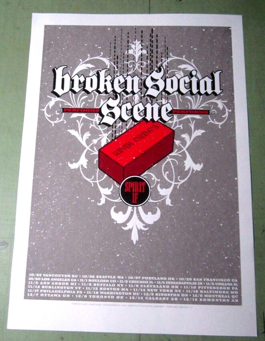 Poster 2007 Concert Tour Art Mike King