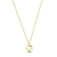 Hello Kitty Enamel Crystal Pendant Necklace