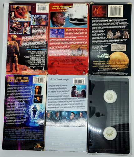 Vintage '90s Sci-Fi LOT of 6 (VHS) Mission To Mars Red Planet Total Recall 🚀🍿 - Picture 3 of 19