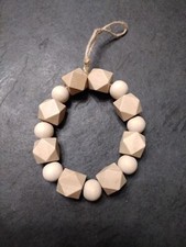 Wooden Bead Christmas Ornament/farmhouse style