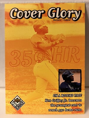Ken Griffey Jr ''Cover Glory'' 1999 Upper Deck Choice #37 Mariners HOF INSERT