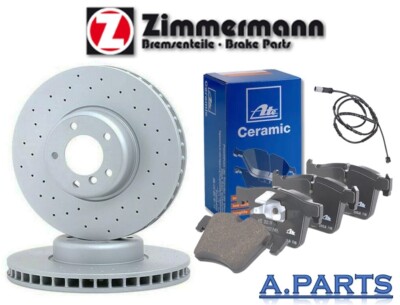 ZIMMERMANN / ATE CERAMIC BREMSENSATZ GELOCHT Ø 348mm WK VORNE BMW 5ER F10 / F11 