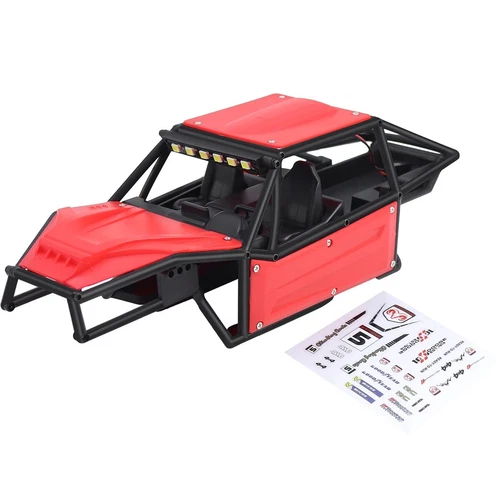 For 1/18 RC Crawler Traxxas TRX4M Nylon Rock Buggy Body Shell Kit W/ LED Light - Picture 16 of 16