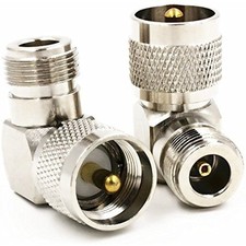 1pc UHF PL259 PL-259 Male to N Female Right Angle RF Adapter Connector Quick US