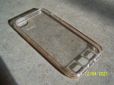 iPhone 11 Clear, Gold Glittery Phonecase