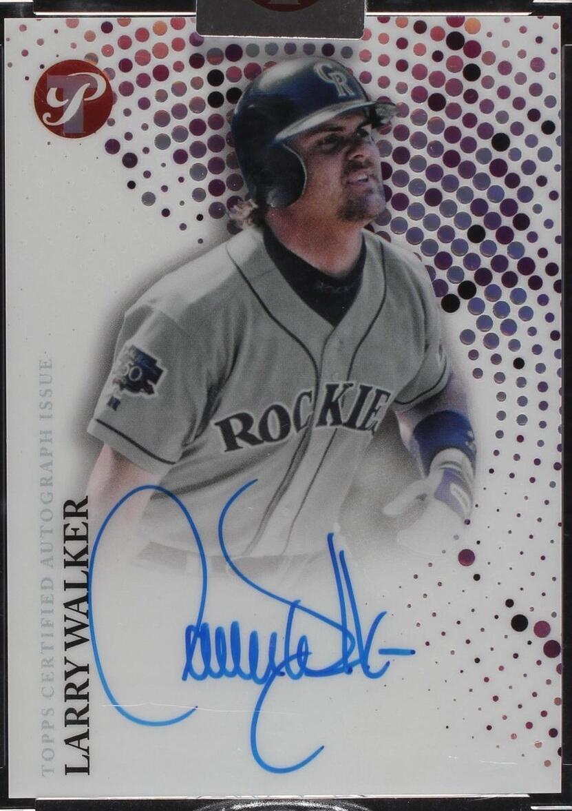 Las mejores ofertas en 2022 Topps Pristine - Larry Walker #PA-LW