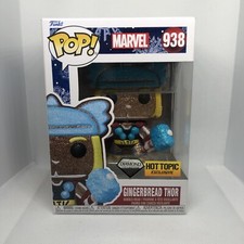 Funko Pop! Marvel 938 Gingerbread Thor Diamond Hot Topic Vinyl Figure New