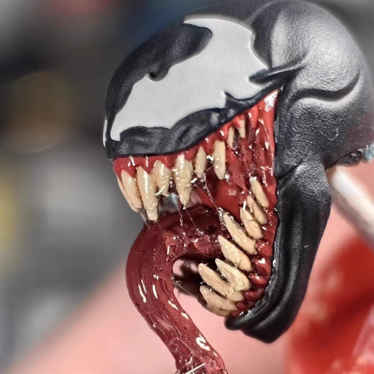 1/12 Painted Head Sculpt Venom open mouth For 6'' Male Action