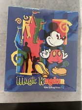 Magic Kingdom Walt Disney World Three Ring Photo Album Binder Vintage 1990s Rare