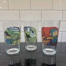 Set Of 3 2020 ICUP Peanuts Gang Snoopy Linus Lucy Halloween 16 oz. Pint Glasses