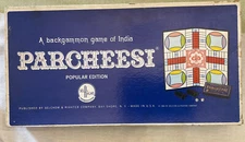1964 Selchow & Righter Parcheesi Backgammon, Vintage Game Made In US Popular Ed.