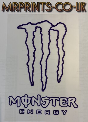 ANPASSBARER MONSTER AUFKLEBER, Autoaufkleber, Mehrfarbig, Autoaufkleber, Energie