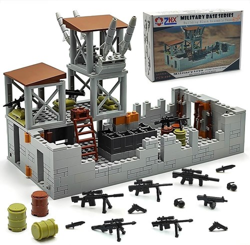 Flexible Military Defense Base Building Set - Ideal Kids Gift for Imagination - Picture 3 of 10