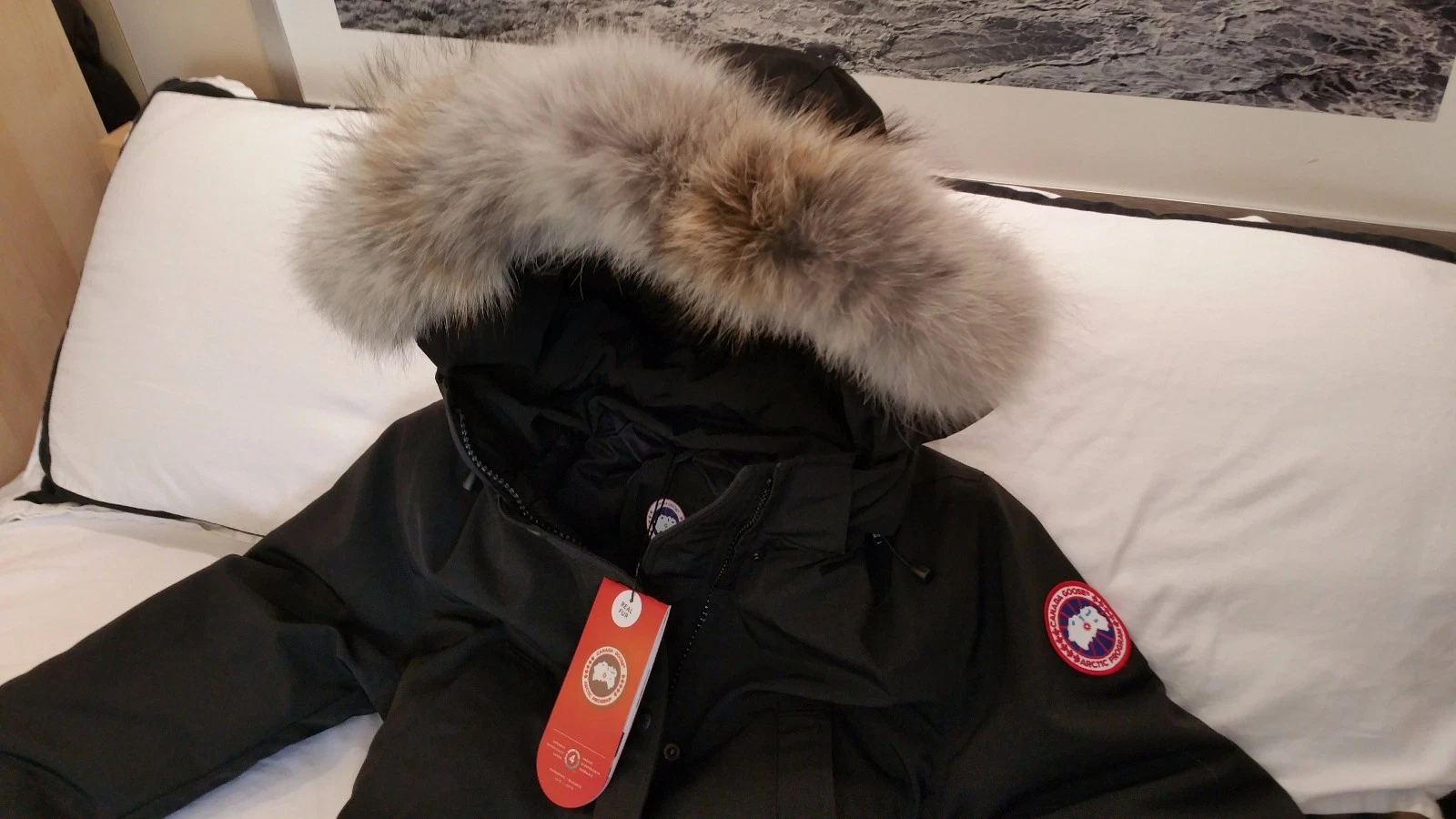 "NUOVISSIMA GIACCA PARKA ""ETICHETTA ROSSA"" EDIZIONE NERA CANADA GOOSE TRILLIUM XXL 2XL