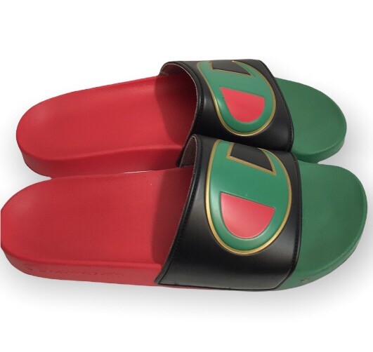 CHAMPION Men’s IPO Split Slides In Green/Multi.. Size:12M Amazon.com: Champion CS Squish White/Surf The Web/Scarlet 8  main image 3